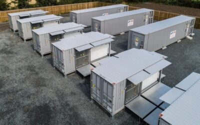 The initial plan was also to use second-life batteries repurposed from electric vehicles. Image: RES