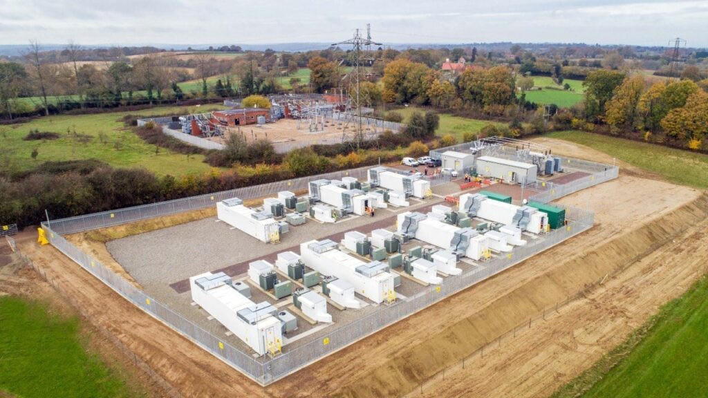 Gresham House's Glassenbury battery storage system. Image: Gresham House.