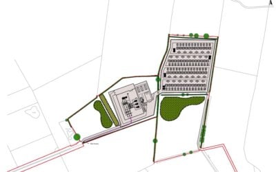 A planning drawing for a new BESS project