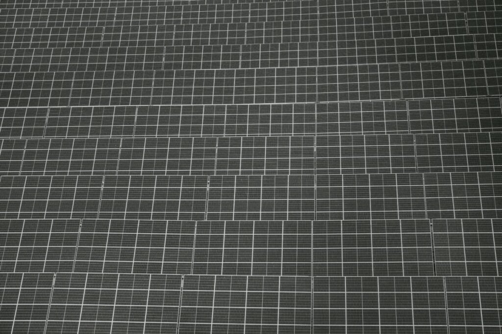 a close up of solar cells from above