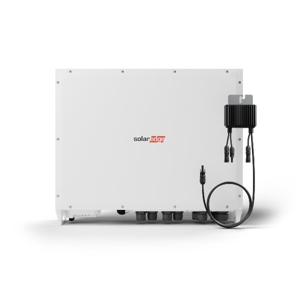 a solaredge inverter on a white background